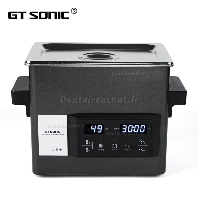 GT SONIC série S Nettoyeur à ultrasons pour écran tactile 2-9L 50-200W avec nettoyage à l'eau chaude